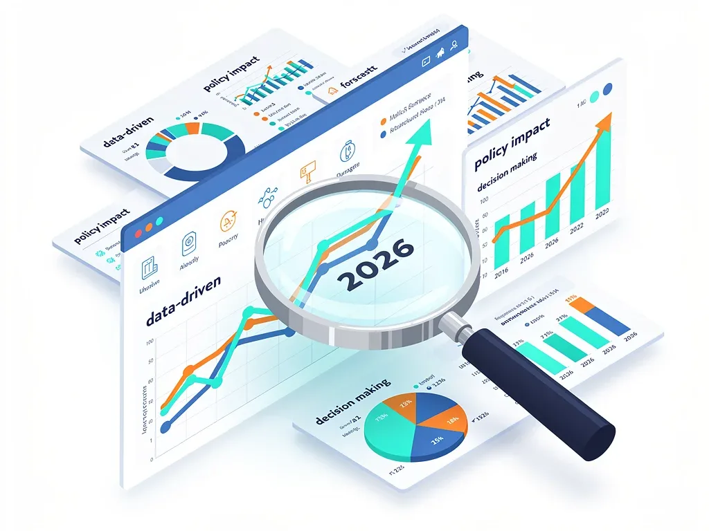 Data analytics and forecasting tools predicting 2026 policy impacts on industries.