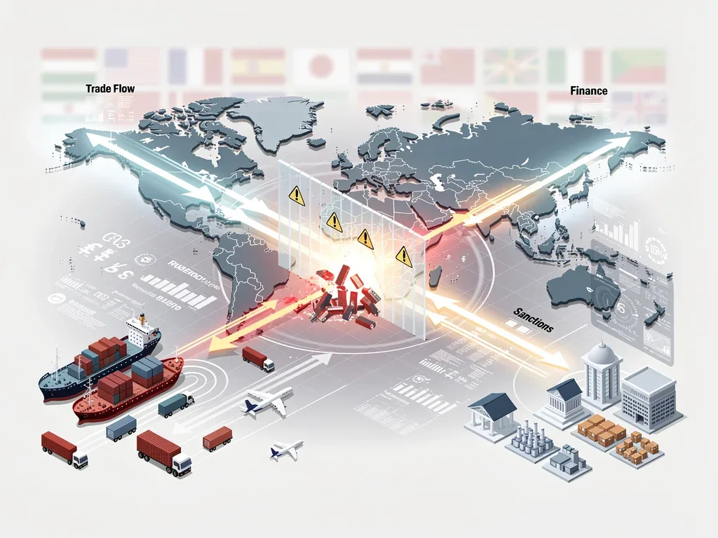 Economic sanctions impact on global trade and financial flows