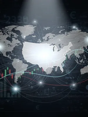 Global debt crisis impact on U.S. interest rates visualization