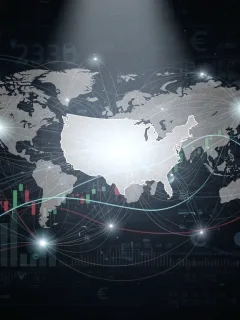Global debt crisis impact on U.S. interest rates visualization