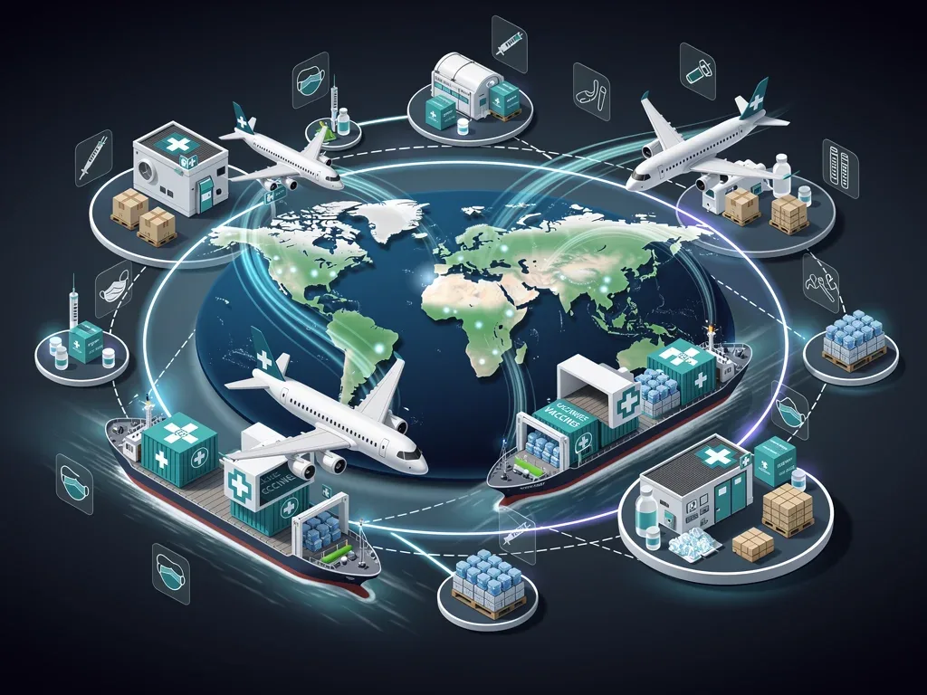 Global medical supply chain for pandemic response.