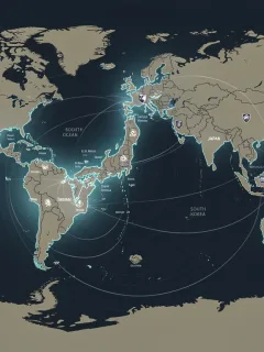 Strategic map showing U.S. alliances and security partnerships across the Indo-Pacific region by 2026.