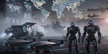 Advanced AI military technology shaping global power dynamics
