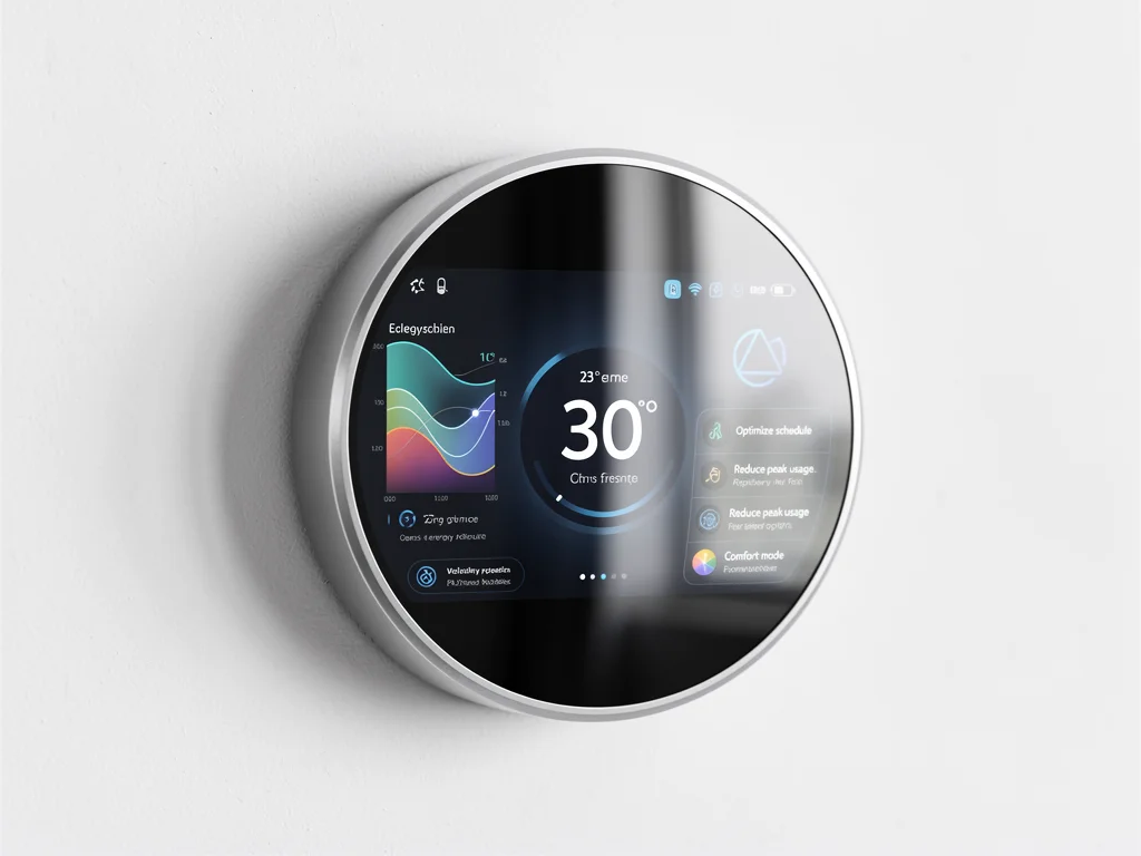 Next-generation AI smart thermostat with predictive energy management