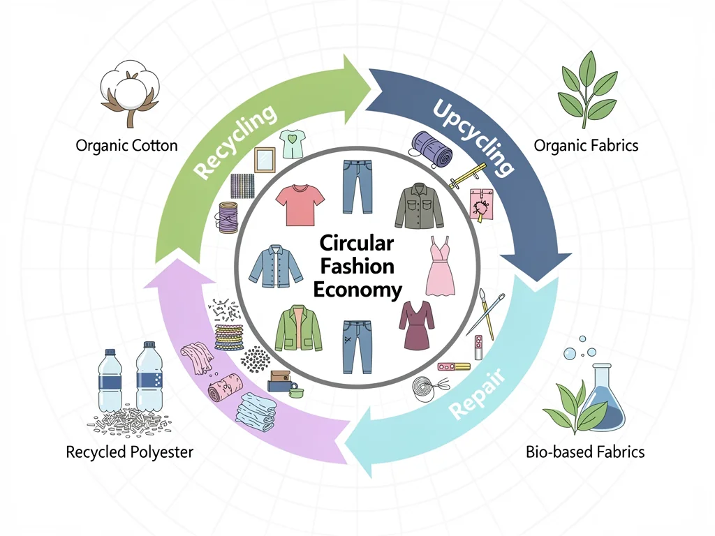Circular economy model for sustainable fashion production and consumption