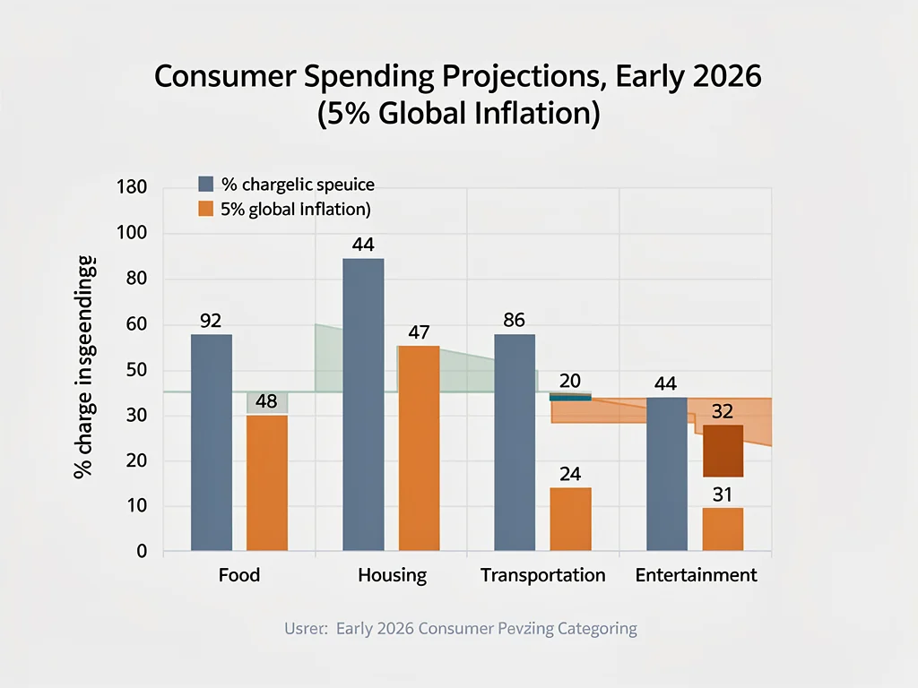 Chart showing shifts in U.S. consumer spending categories under 5% inflation.