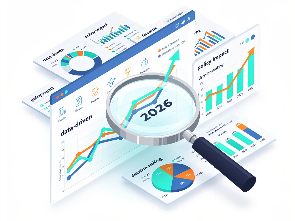 Data analytics and forecasting tools predicting 2026 policy impacts on industries.