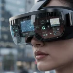 Beyond the Hype: 4 New AR Glasses Reviewed for the U.S. Market by 2026 Futuristic augmented reality glasses displaying digital overlay in a modern urban setting