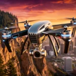 Next-Gen Drones: 3 Models Reviewed for U.S. Enthusiasts in 2026 Futuristic drone flying over a vibrant U.S. landscape capturing high-quality footage