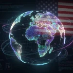 Global digital network highlighting U.S. efforts against disinformation