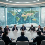 US leadership: Global health security 2026 & pandemic prevention International health experts collaborating on global pandemic prevention strategies.