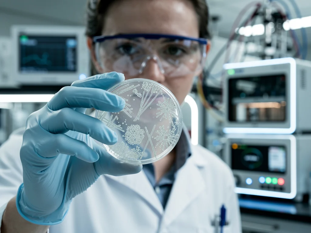 Scientist working on advanced disease detection and vaccine development.