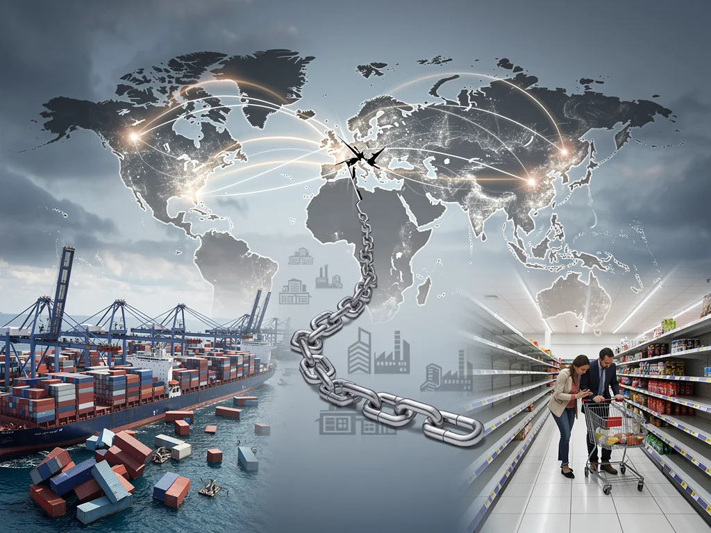 Supply chain disruptions affecting US consumer goods due to global politics