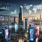 U.S. Economic Competitiveness in 2026: Benchmarking Global Powers Futuristic cityscape representing U.S. economic competitiveness in 2026 against global powers.