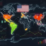 U.S. Economic Statecraft 2026: Sanctions & Diplomatic Leverage Global map showing US economic statecraft and sanctions against five nations in 2026