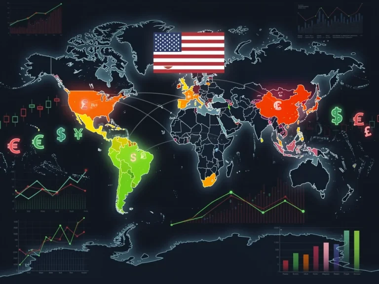 Global map showing US economic statecraft and sanctions against five nations in 2026