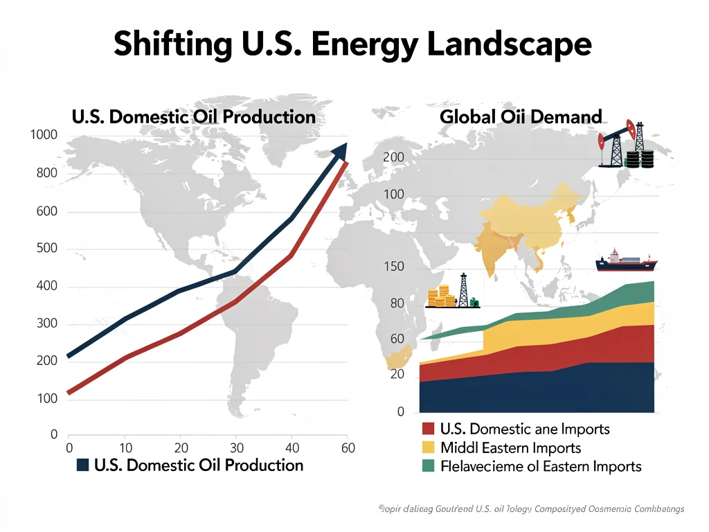 U.S. oil production trends and Middle East import reliance