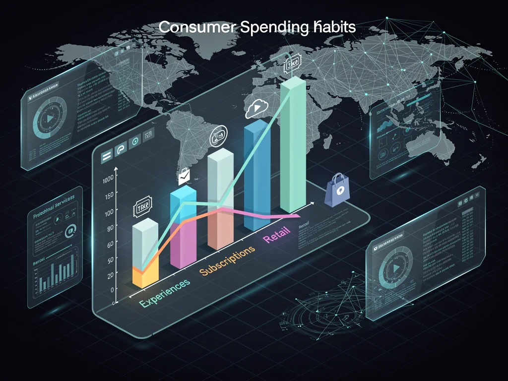 Data visualization of shifting US consumer spending habits
